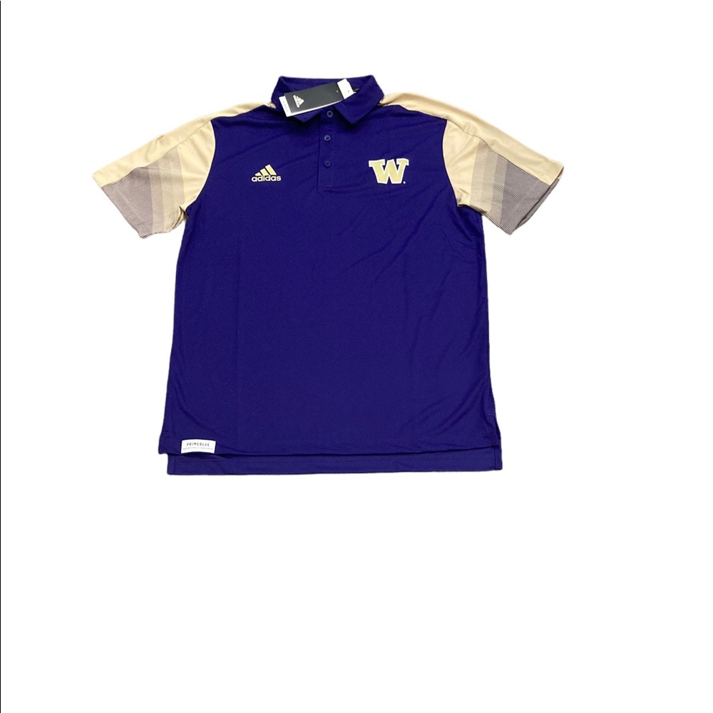 Washington Huskies Adidas Men’s Primeblue Polo Shirt